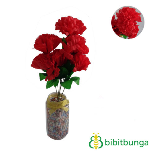 bunga plastik krisan merah bibitbunga bunga plastik krisan merah bibitbunga