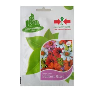 Jual Benih Bunga Zinnia Sunbest Mixed 15 Biji – Panah Merah ...