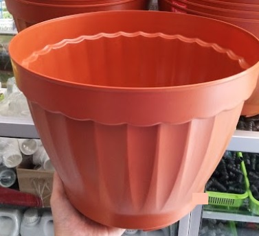 Jual Pot  Bunga  Tanaman Coklat  35 cm BibitBunga com