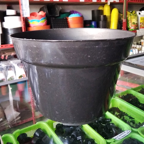 Jual Pot  Bunga  Tanaman Hitam  25 cm BibitBunga com