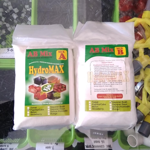 Jual Nutrisi Hidroponik AB Mix Hydromax Sayur Buah 475 