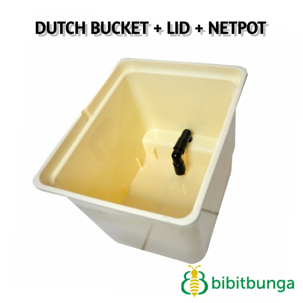 Jual Ember + Tutup + Netpot Dutch Bucket Net Pot Sistem Hidroponik